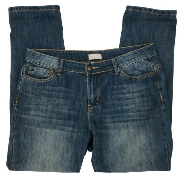 Adam Levine Womens Mid Rise Regular Boyfriend Casual Blue Denim Jeans Size 9/10 - Picture 1 of 7